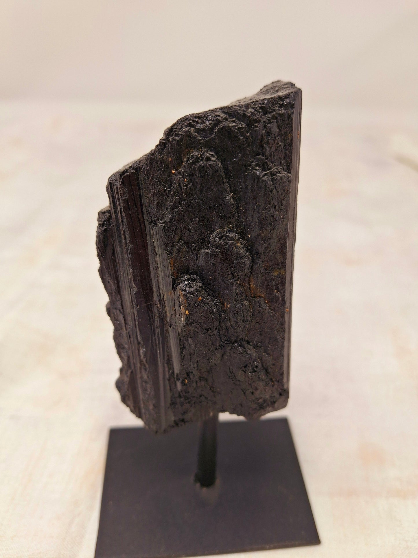 Black Tourmaline on Stand