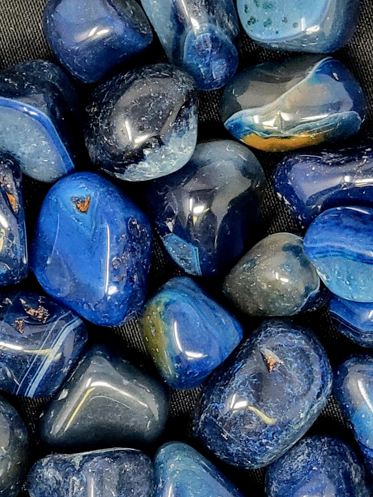 Blue Agate Tumbled