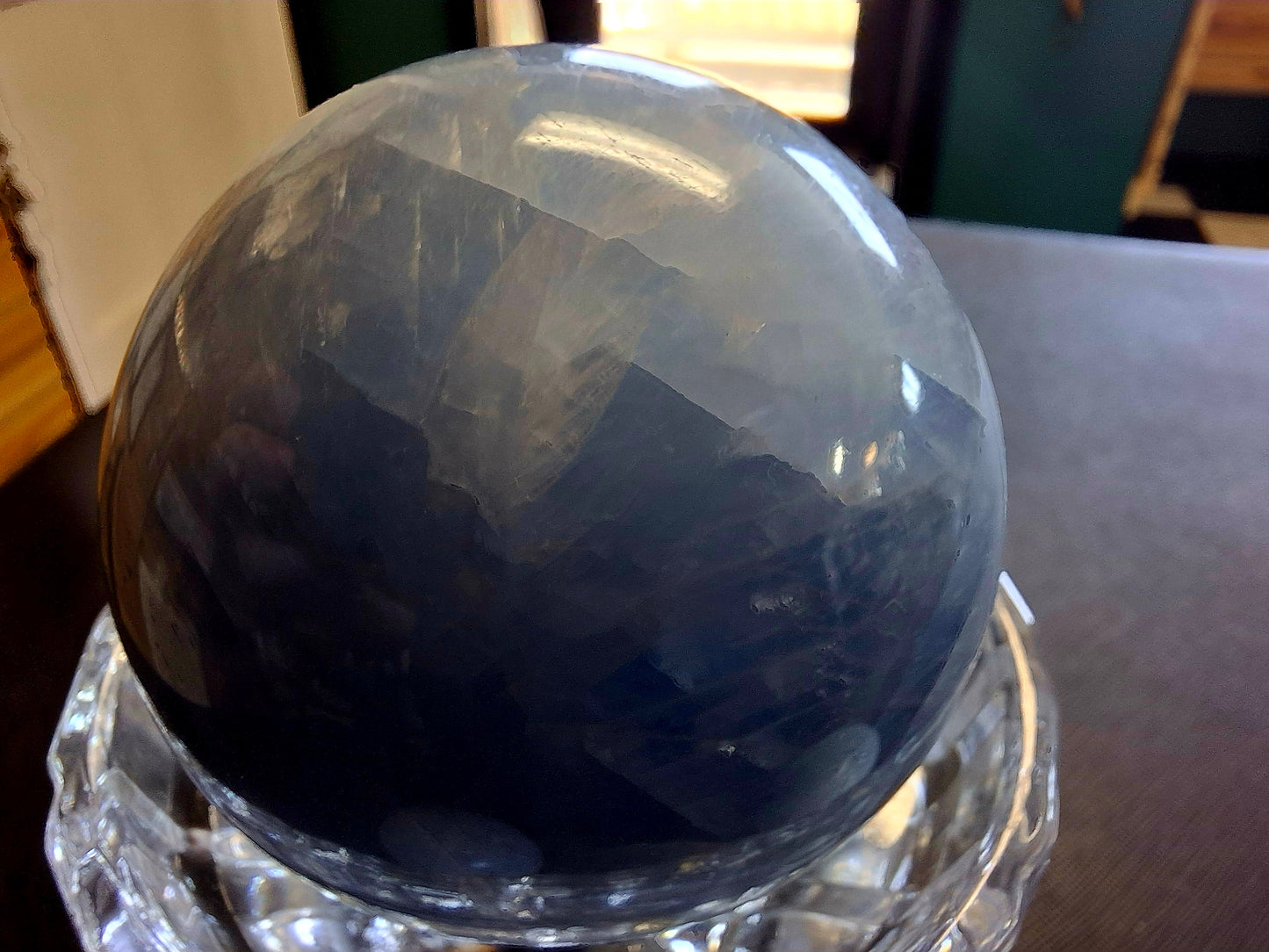 Blue Calcite Spheres 3"