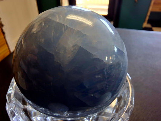 Blue Calcite Spheres 3"