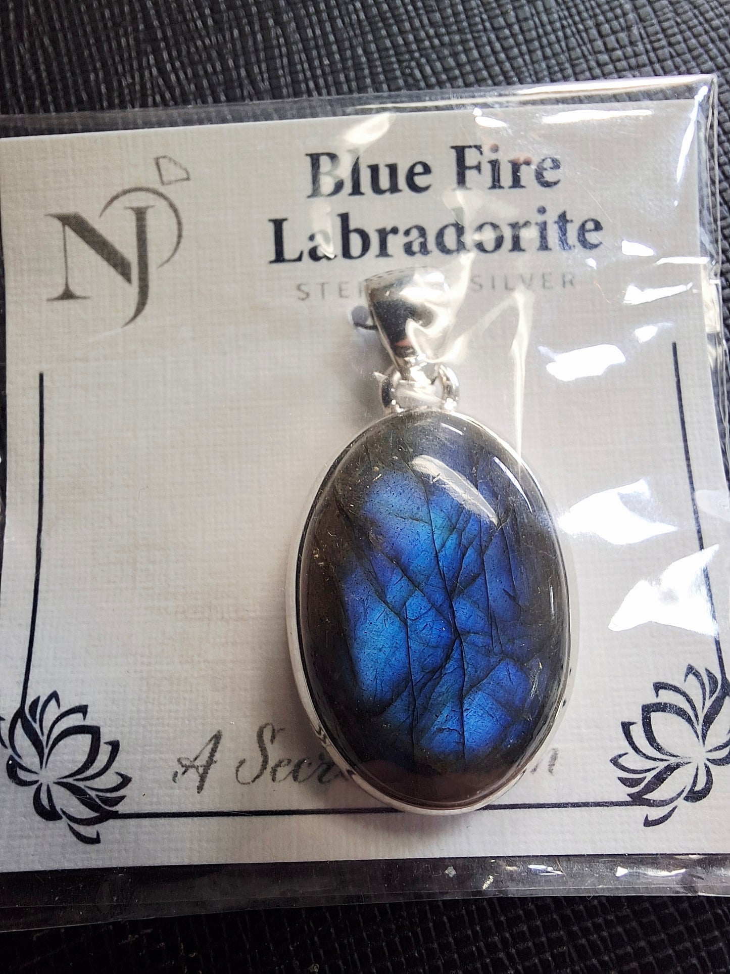 Blue Fire Labradorite Pendant