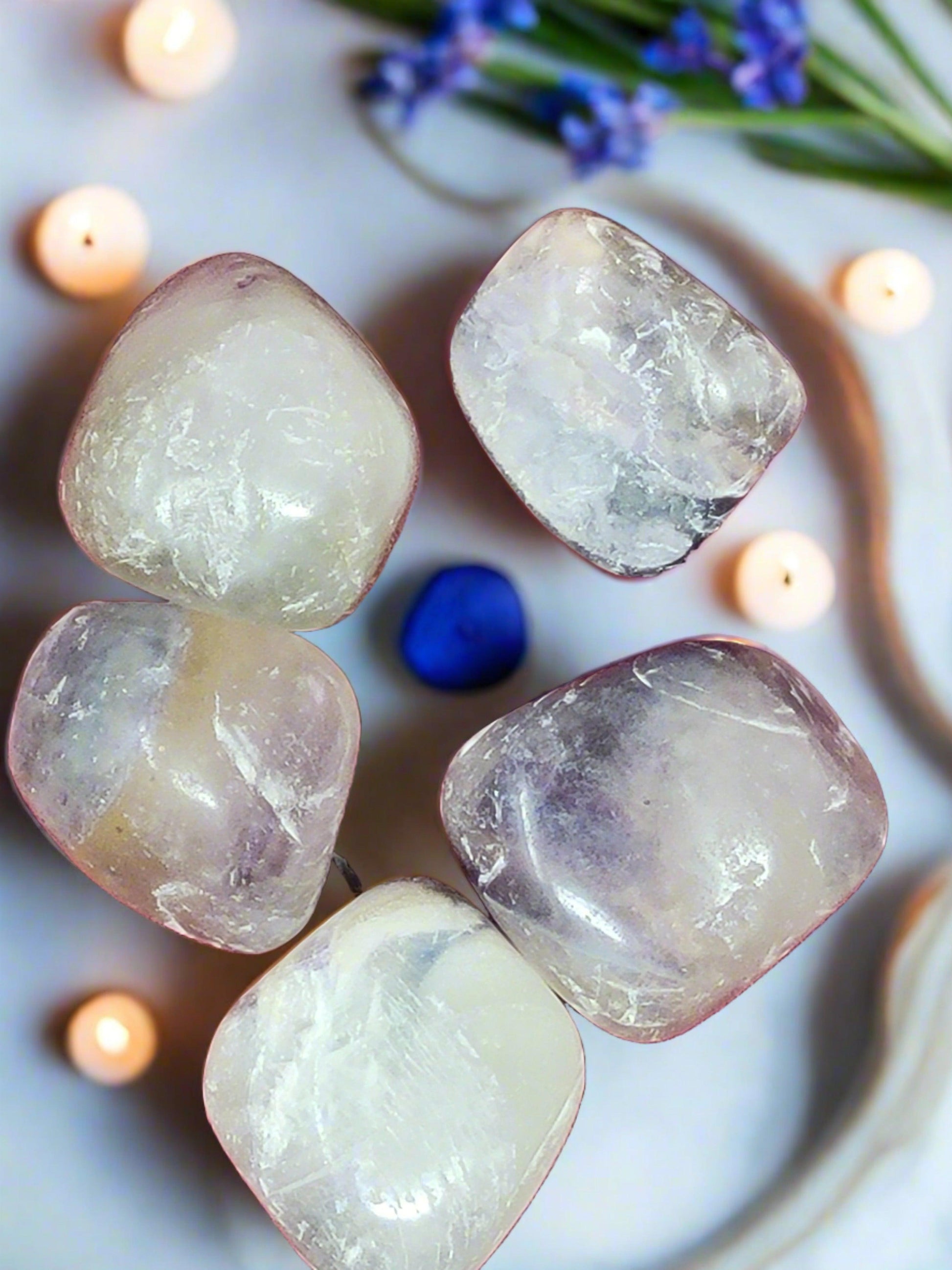 Blue Green Fluorite Tumbled