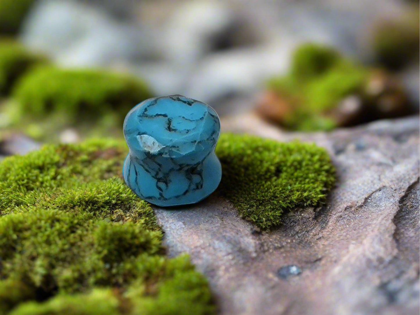 Blue Turquoise Plug 1/2GA 12mm