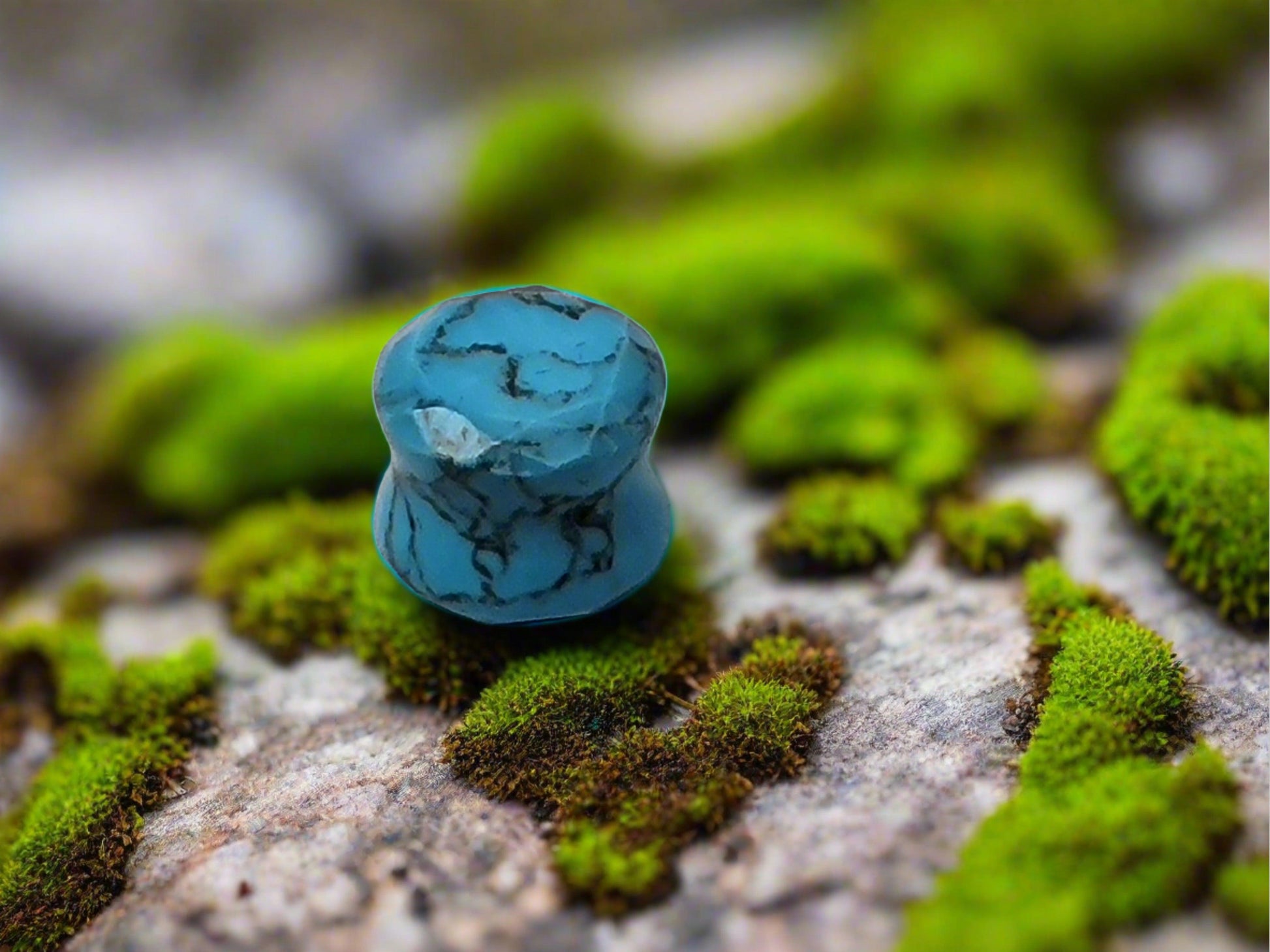 Blue Turquoise Plug 9/16 GA 14mm