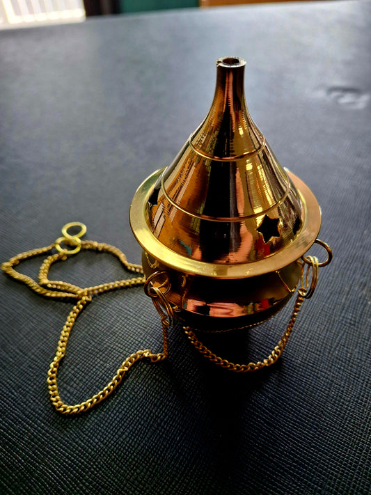 Brass Hanging Censer Burner (Small)