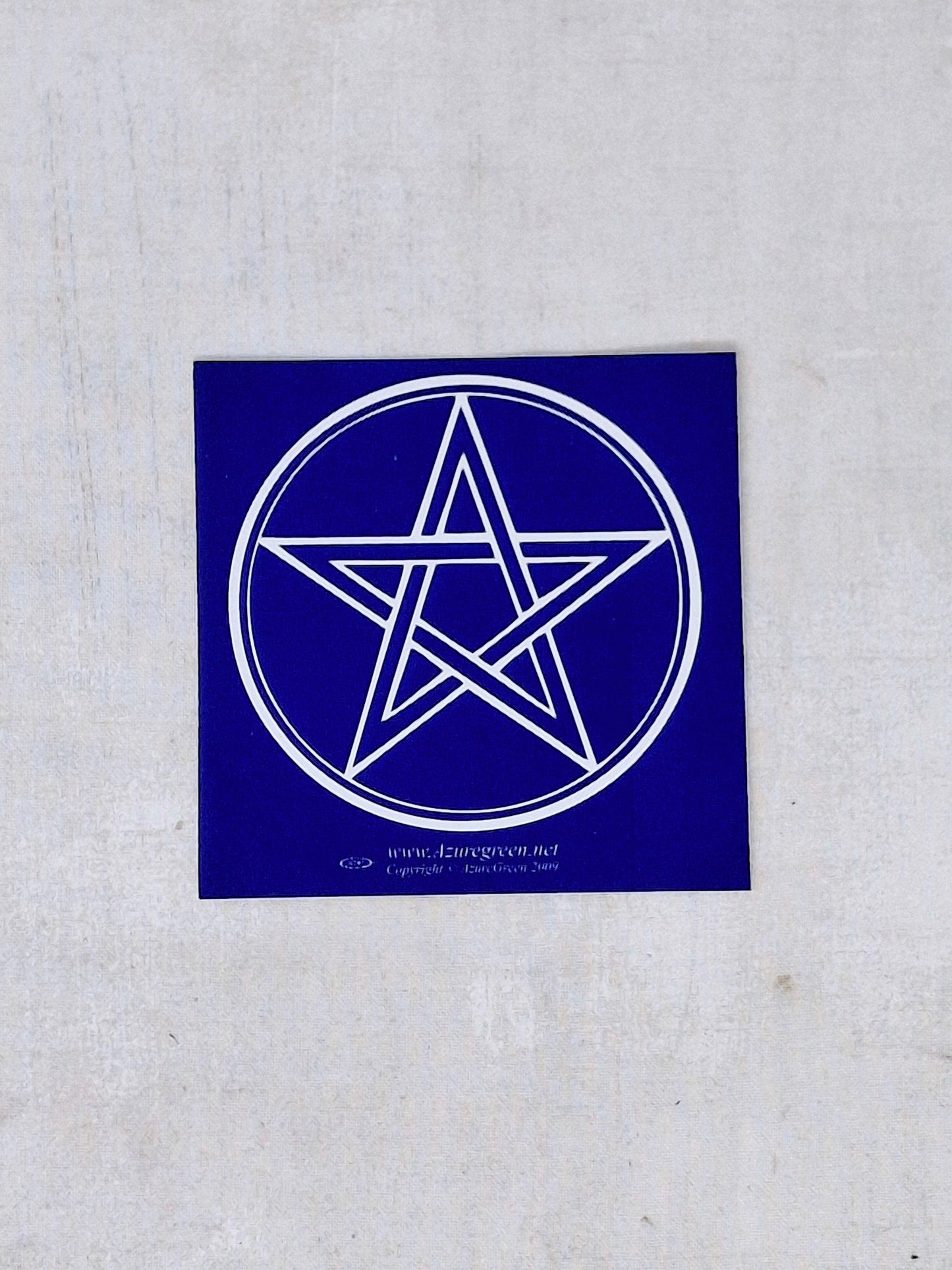 Bumper Sticker - Pentagram on Blue