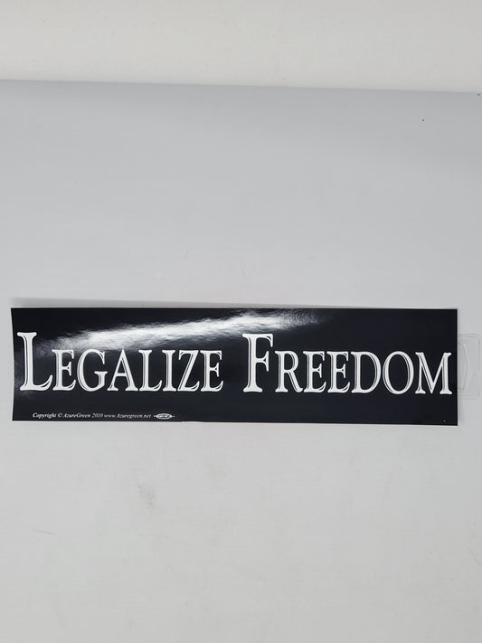 Bumper Stickers: Legalize Freedom