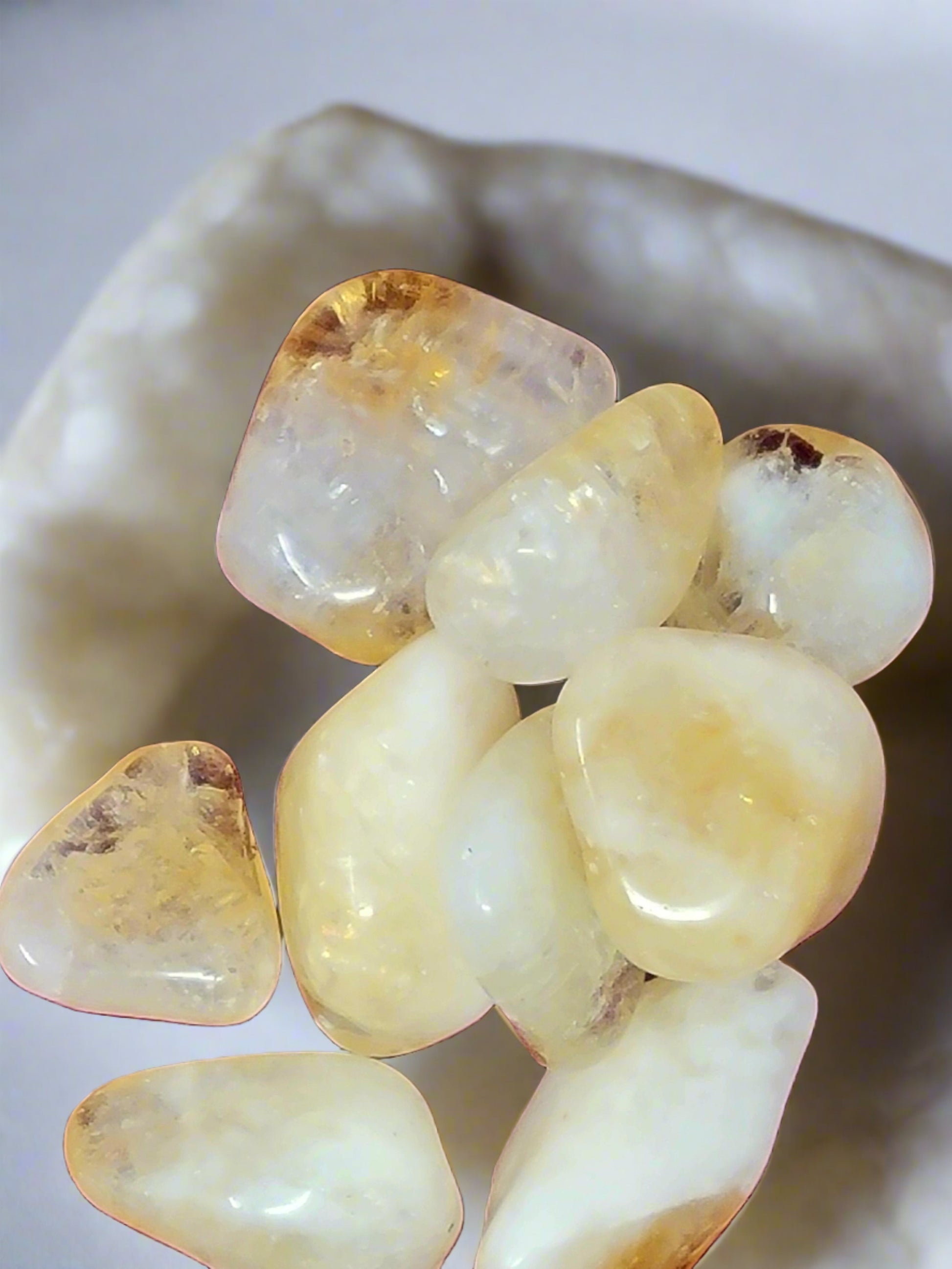 Citrine (heat treated ) Tumbled