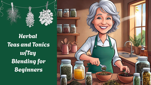 Class Ticket - 1pm Sunday, March 1st, 2026 - Herbal Teas and Tonics w/Tay Blending for Beginners