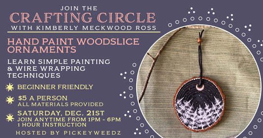 Class Ticket - Saturday, December 21st, 1-6pm- The Crafting Circle w/Kimberly Meckwood Ross