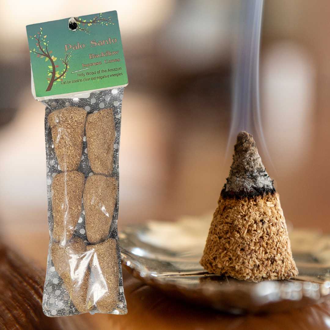 Cone Incense (Hand Rolled / Backflow) Palo Santo