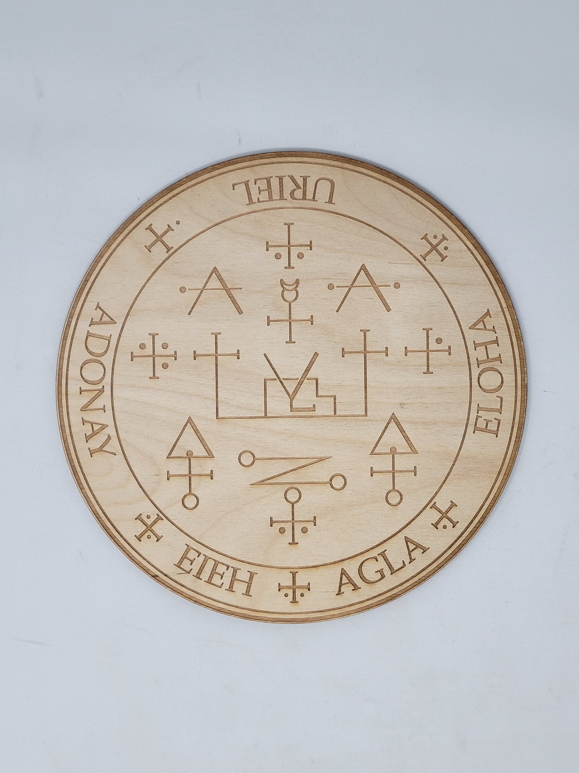 Crystal Grids & Laser Engraved Sigils 8"