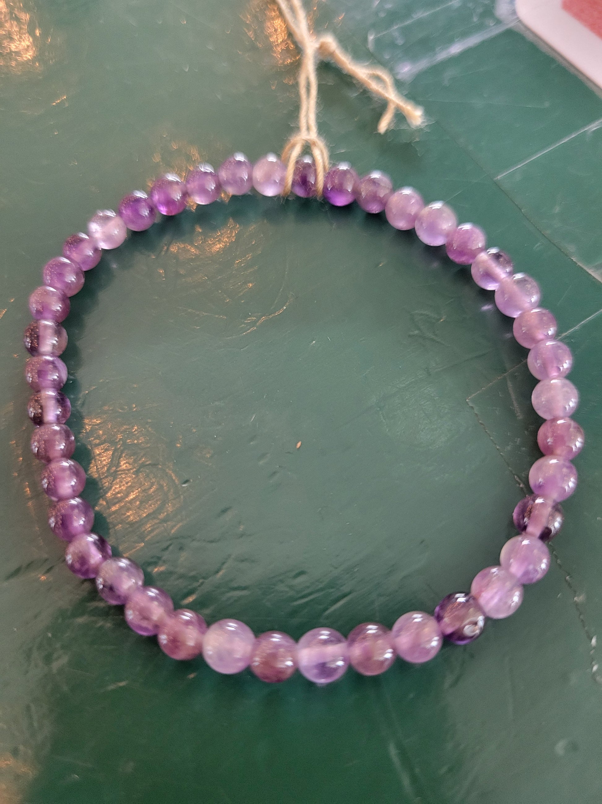 Energy Bead 4mm Amethyst Bracelet