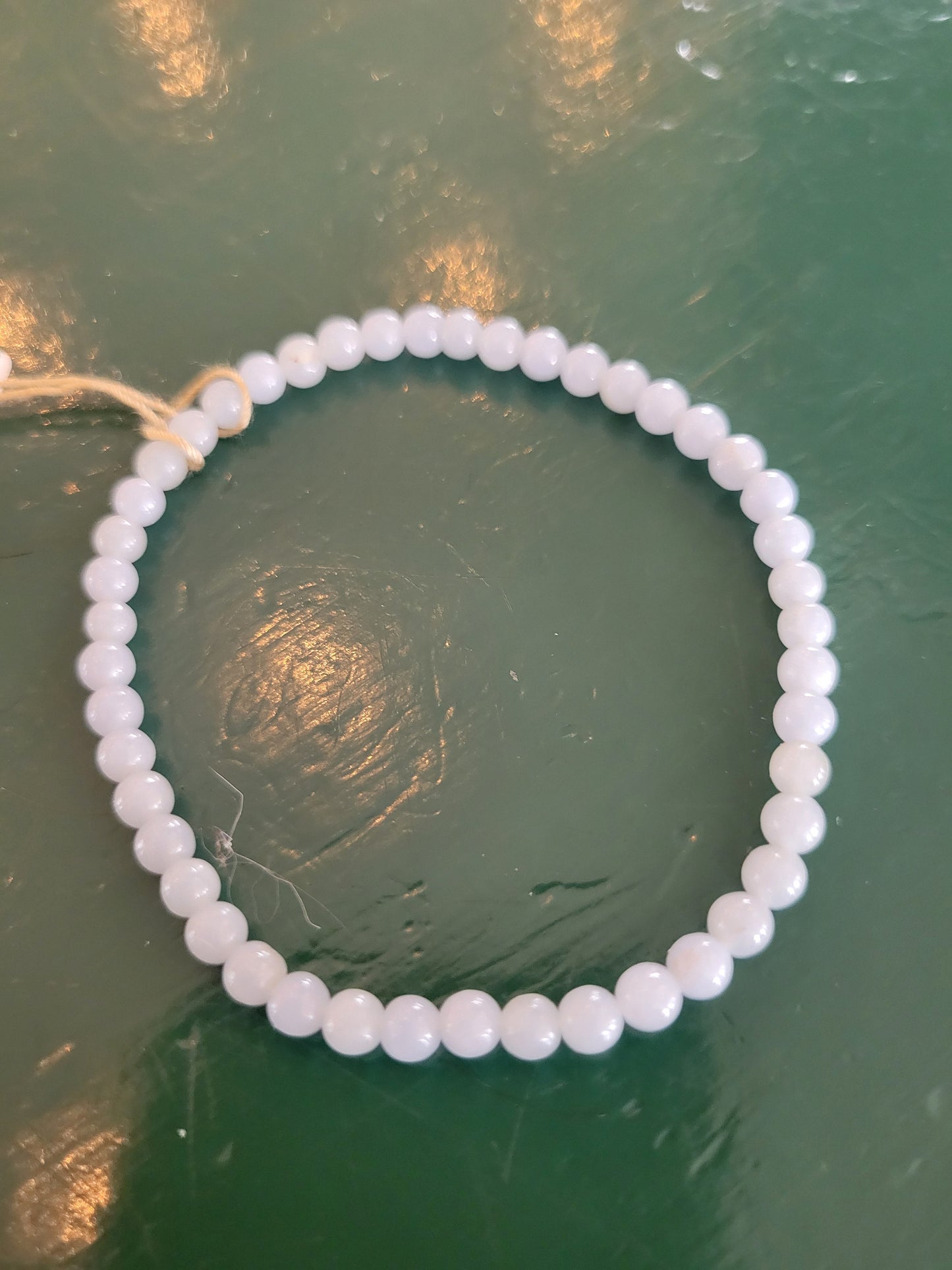 Energy Bead 4mm Angelite Bracelet