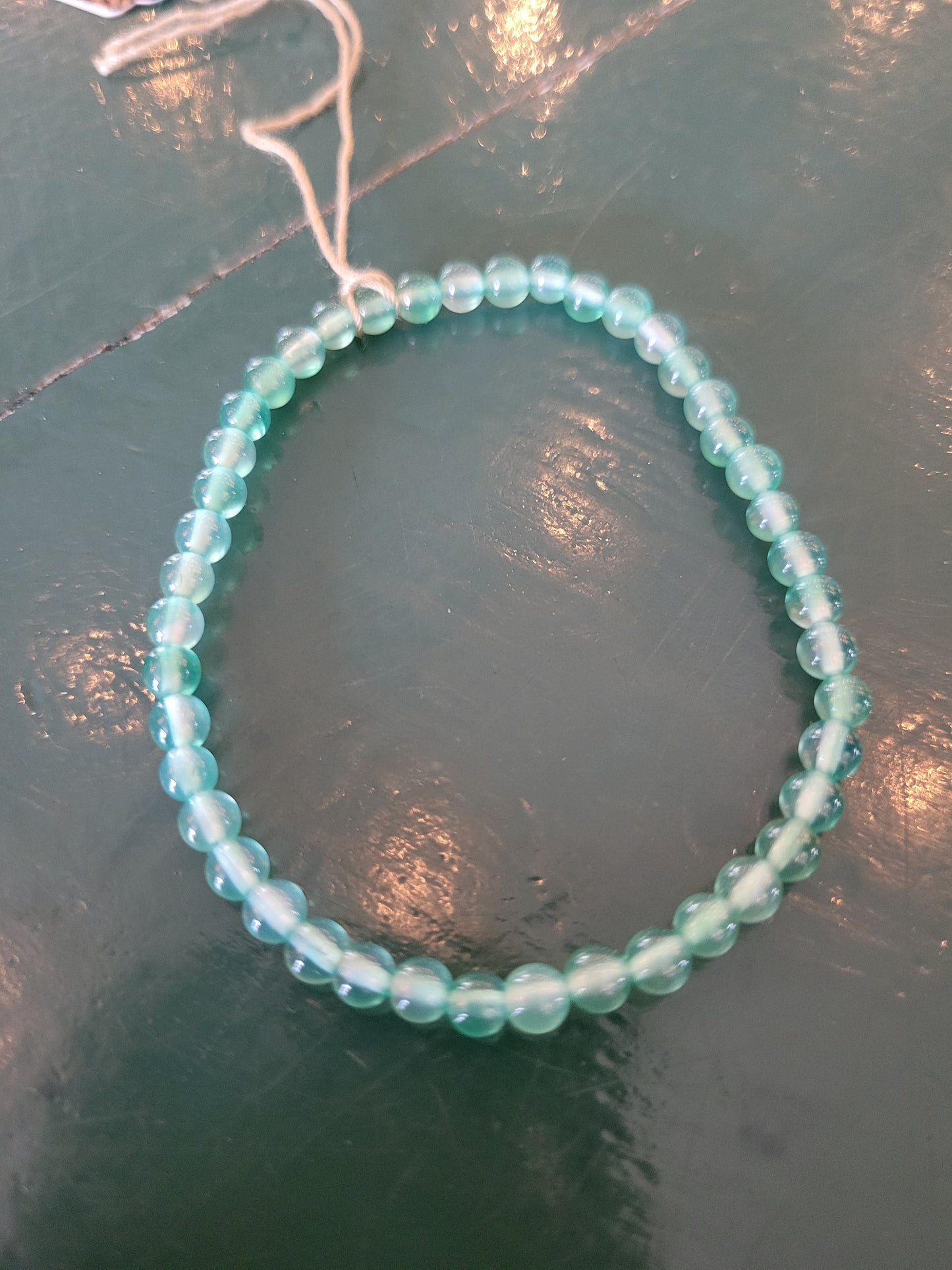 Energy Bead 4mm Chrysoprase Bracelet