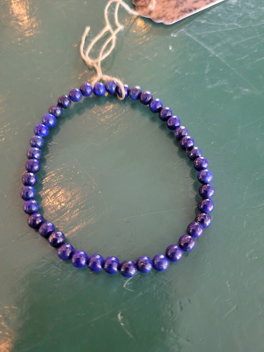 Energy Bead 4mm Lapis Bracelet