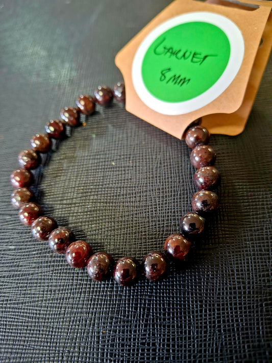 Energy Bead 8mm Garnet