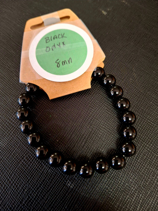 Energy Bead Bracelet 8mm Black Onyx