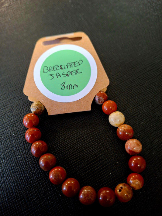 Energy Bead Bracelet 8mm - Brecciated Jasper