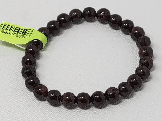 Energy Bead Bracelet Garnet 6mm