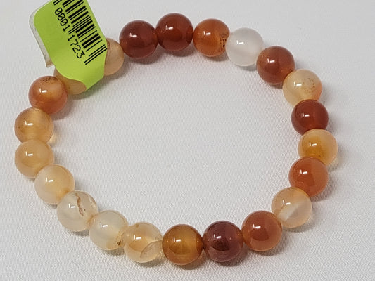 Energy Bead Bracelets Carnelian 8mm