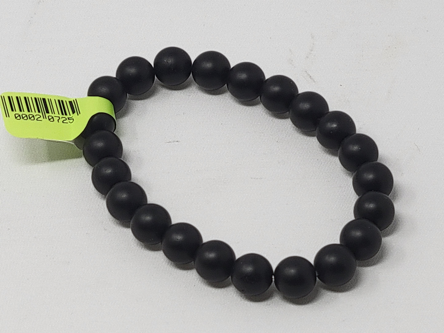 Energy Bead Bracelets Matte Black Onyx 8mm