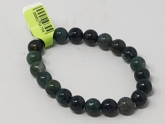 Energy Bead Bracelets Moss Agate 8mm