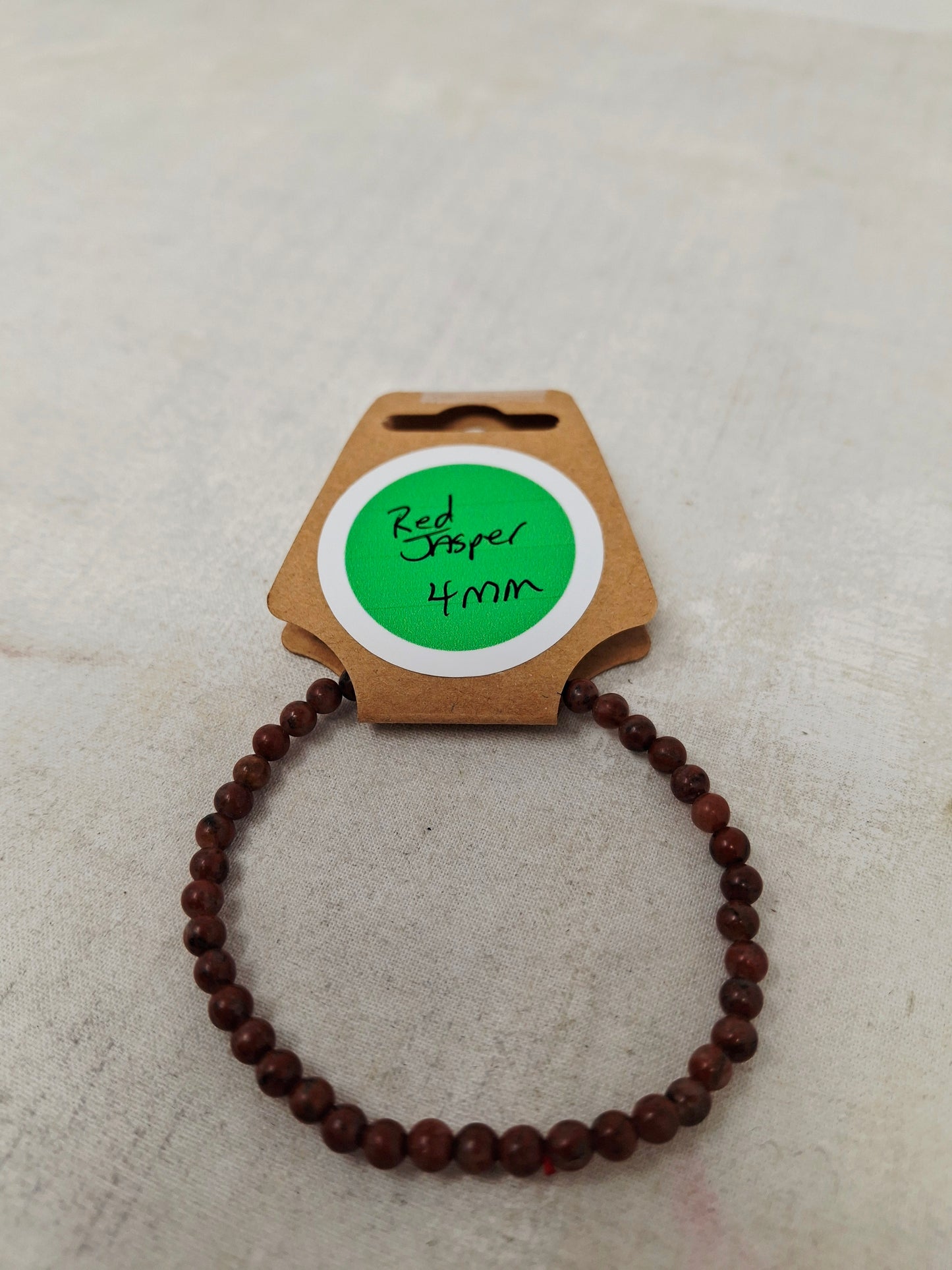 Energy Bead Bracelets Red Jasper 4mm