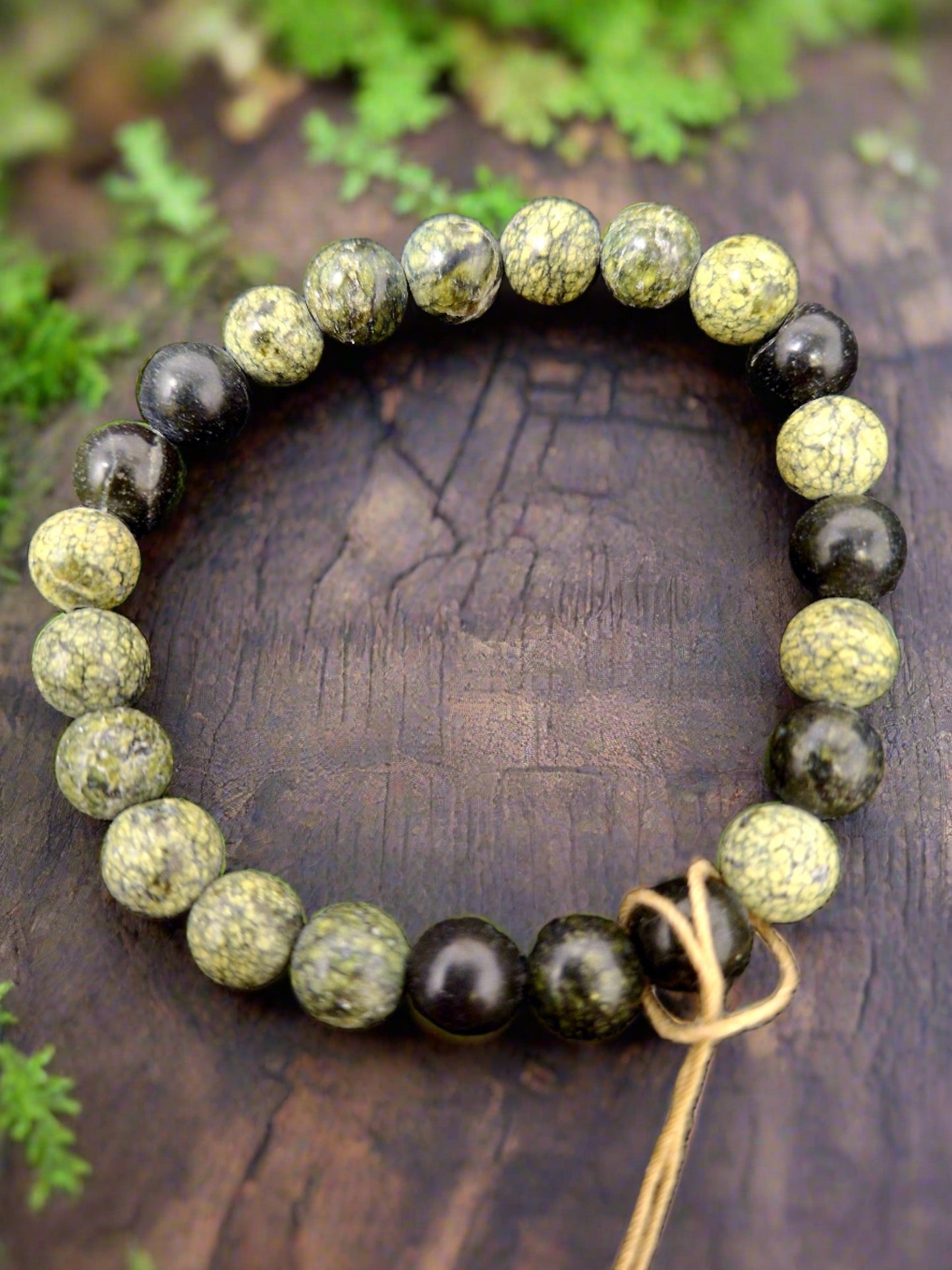 Energy Bead Bracelets Spiderweb Jasper 8mm