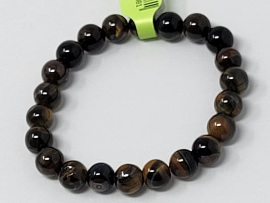Energy Bead Bracelets Yellow/Blue Tiger Eye 8mm