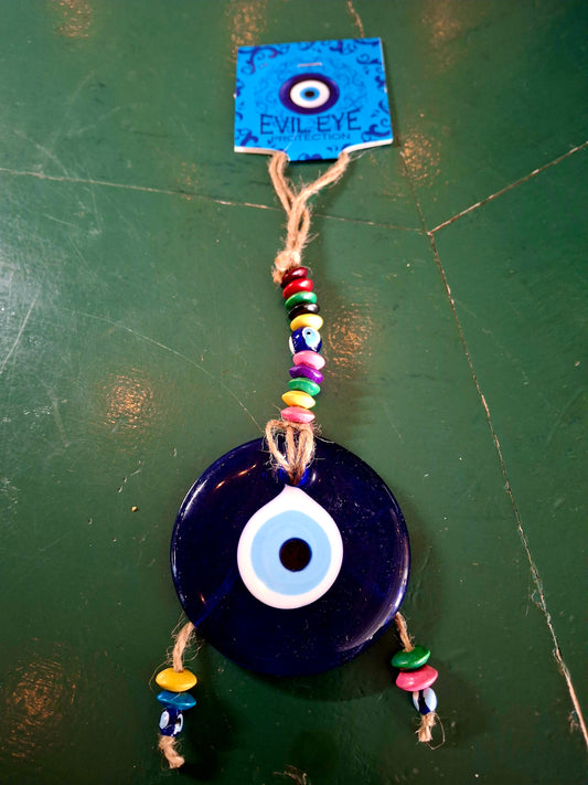 Evil Eye w/Wood Beads 12"