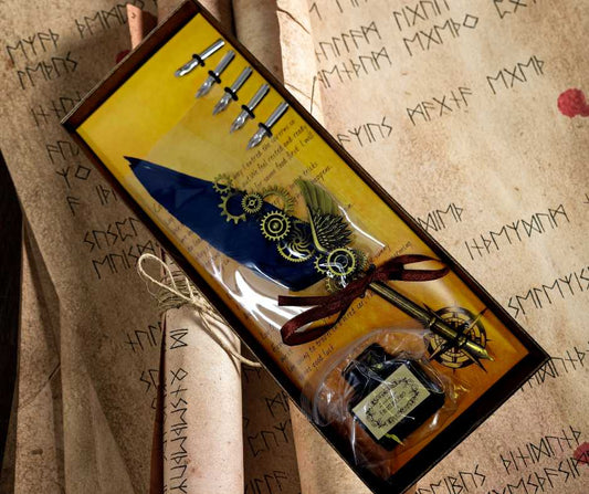 Feather Quill Pen Dip Set - Style 6