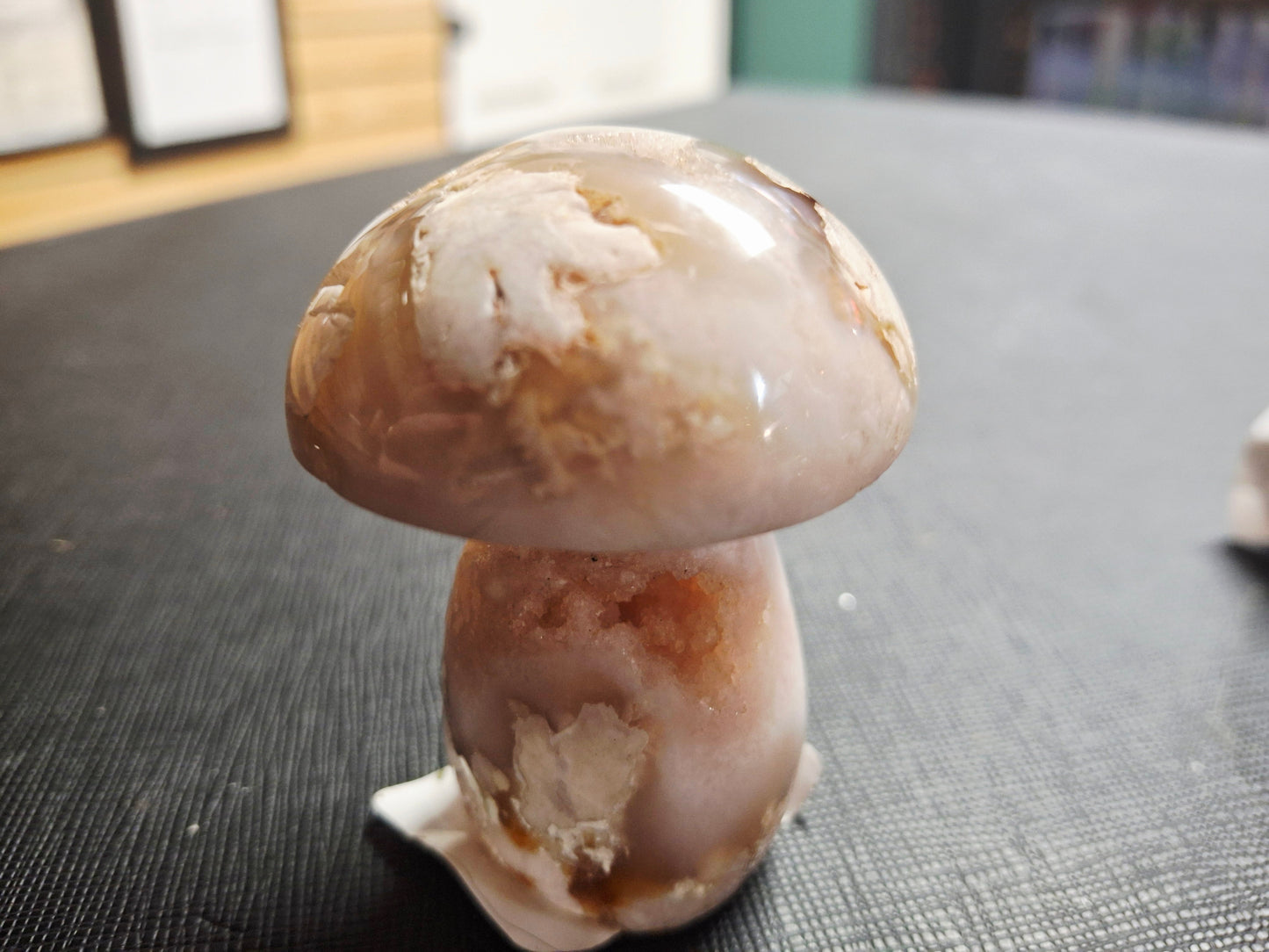 Flower Agate Mushrooms