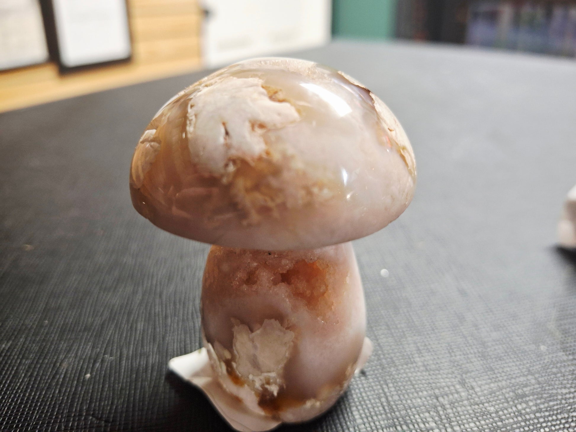 Flower Agate Mushrooms