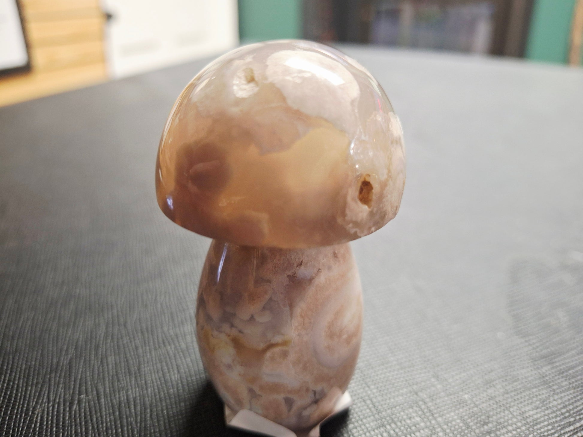 Flower Agate Mushrooms