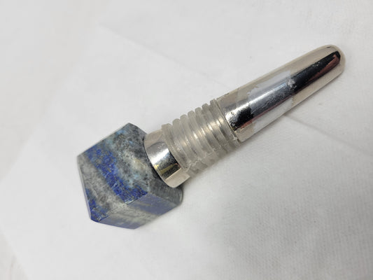Gemstone Bottle Stopper (Lapis Lazuli)