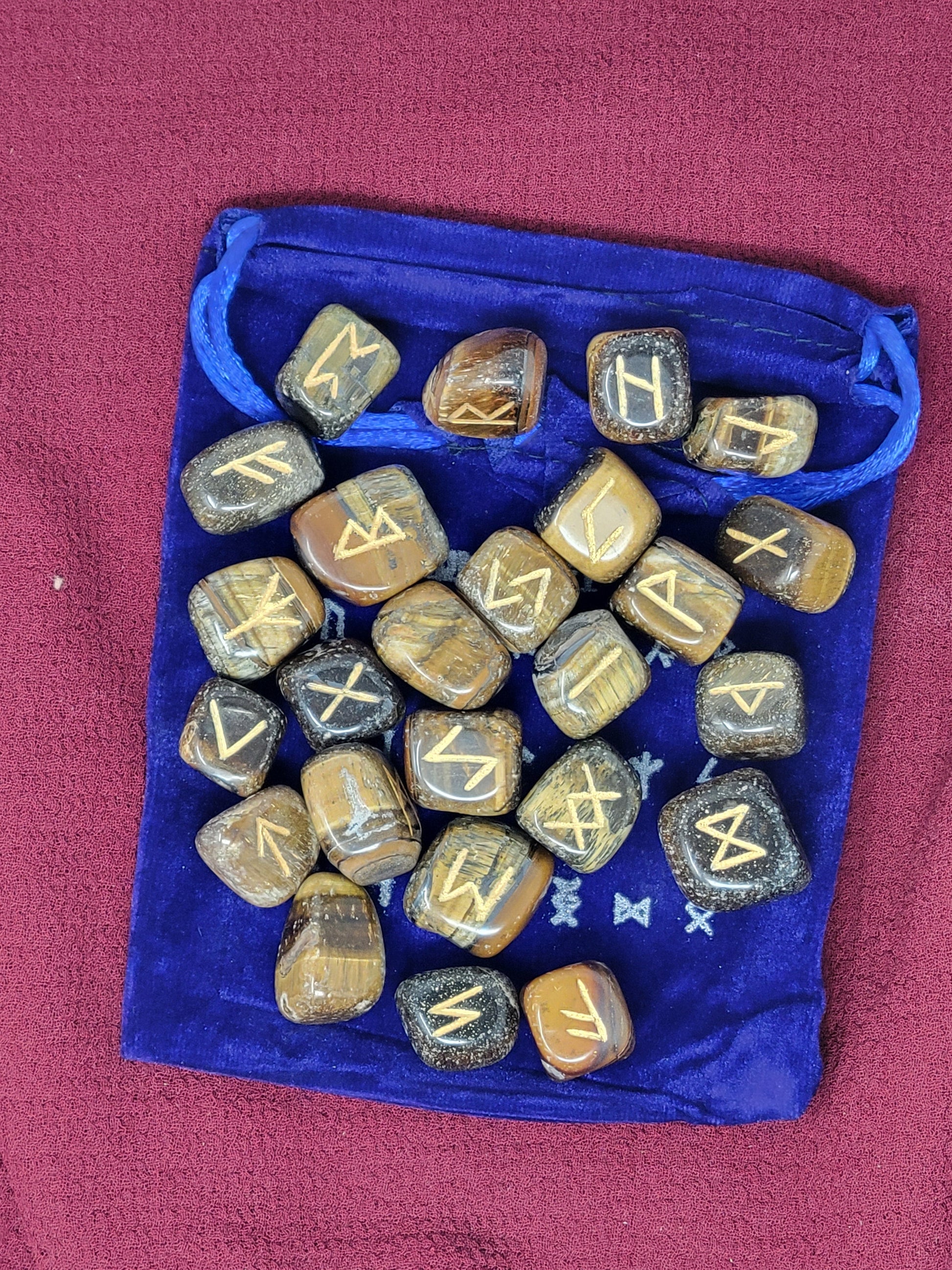 Gemstone Rune Set Tigereye