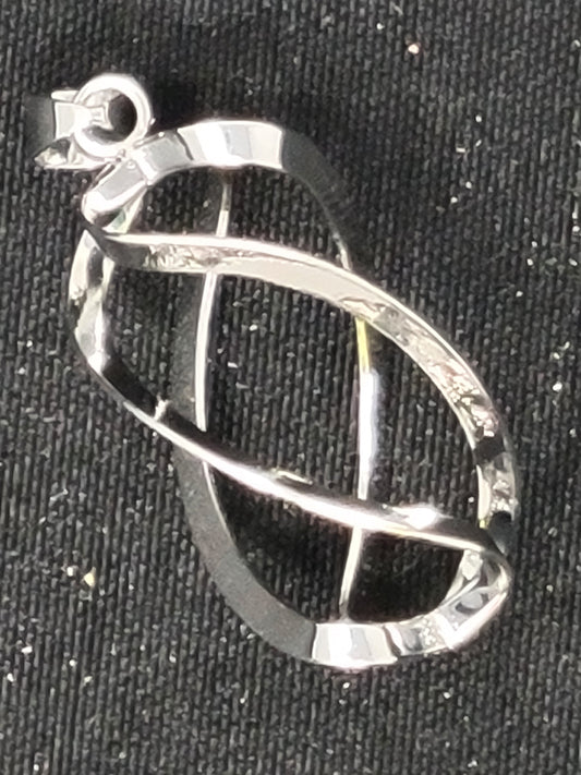 Gemstone Spiral Pendants (Silver)