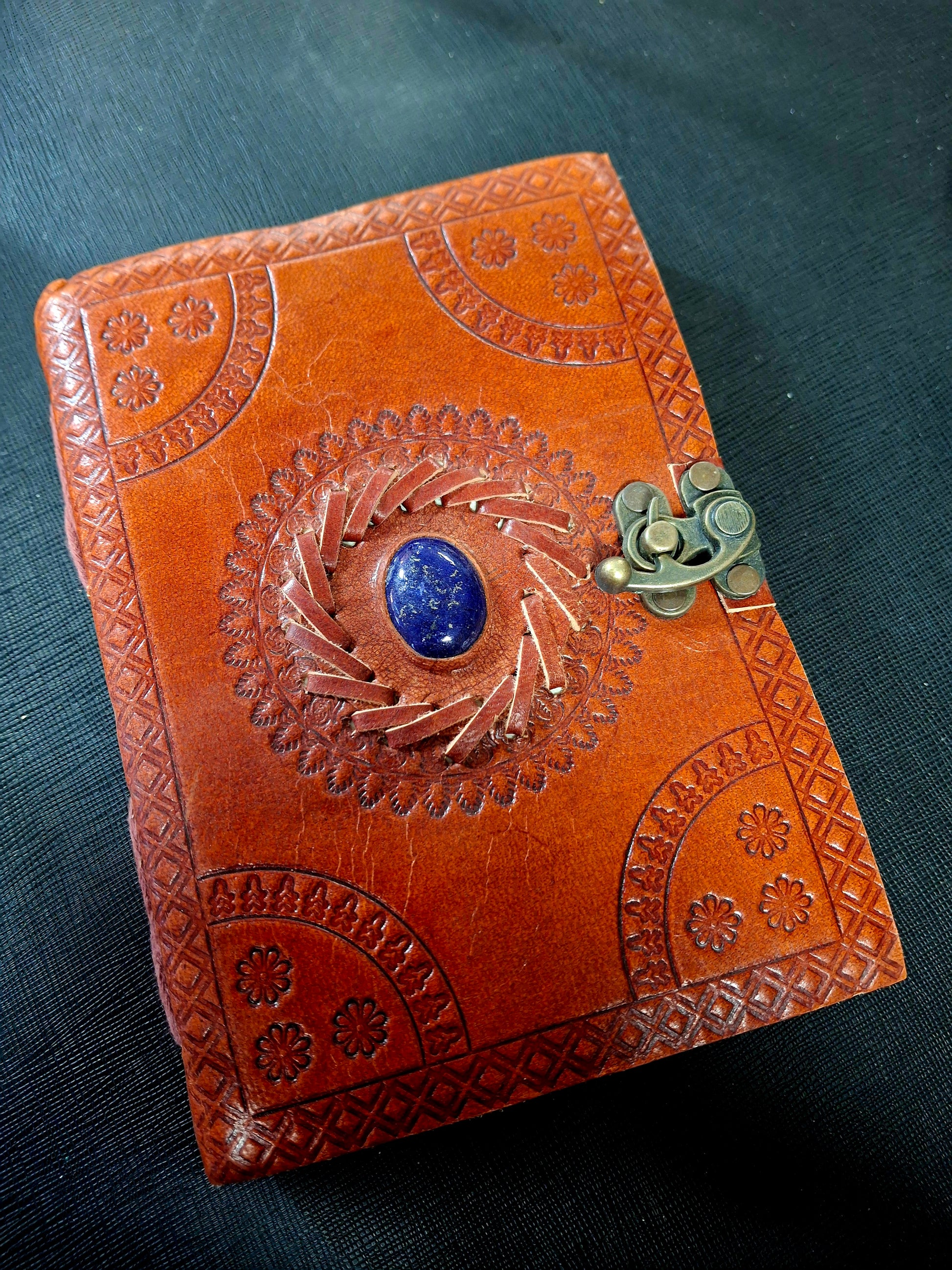 God's Eye Leather Journal 5x7" with Latch Closure