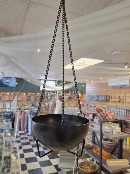 Hanging & Tabletop Metal Charcoal Burner 12"L – Decorative Incense Burner for Resin, Sage & Bakhoor