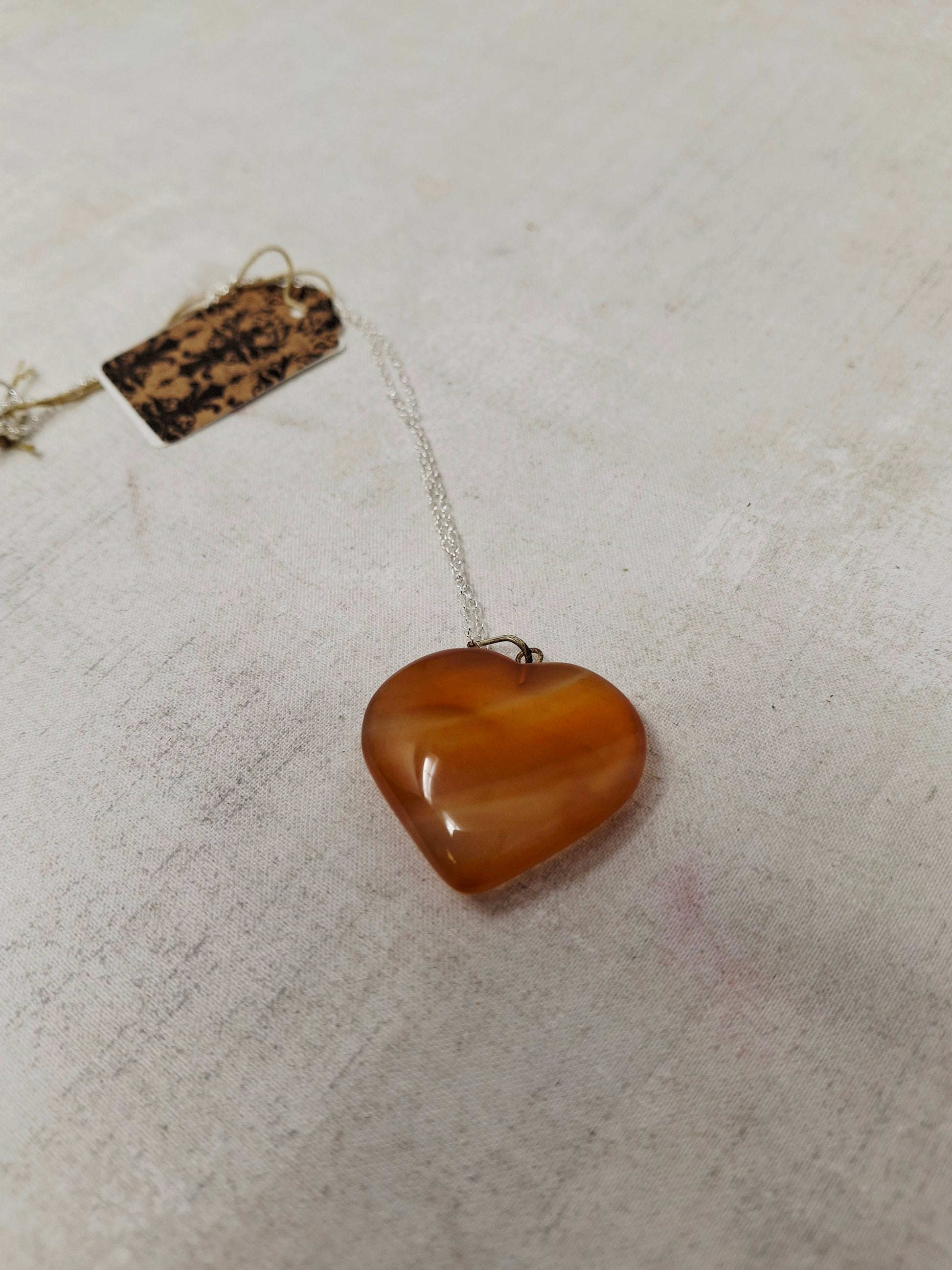 Heart Shaped Gemstone Pendants