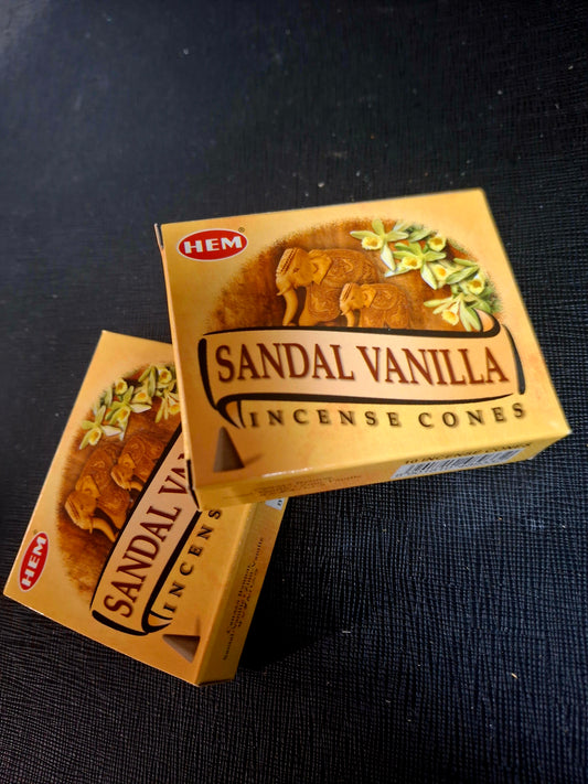 Hem Cone Incense Sandal Vanilla