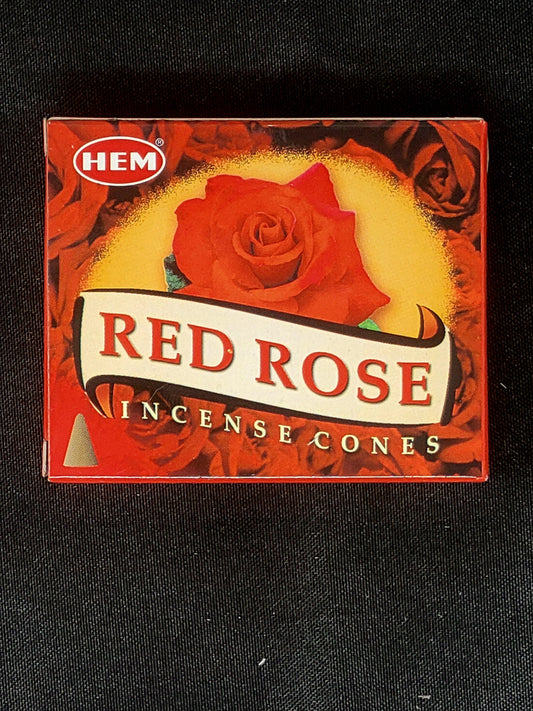Hem Red Rose Incense Cones