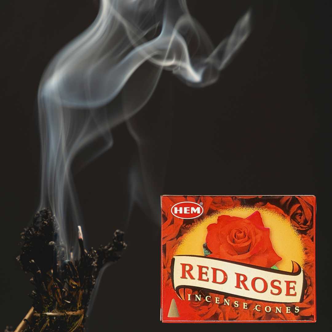 Hem Red Rose Incense Cones