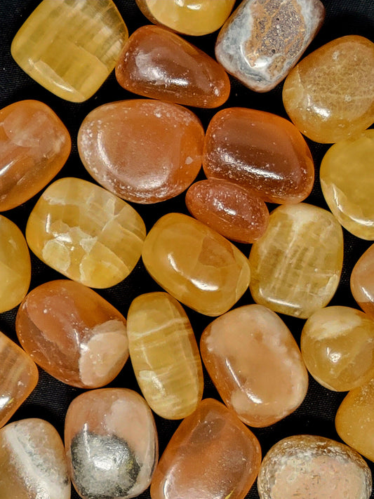 Honey Calcite Tumbled