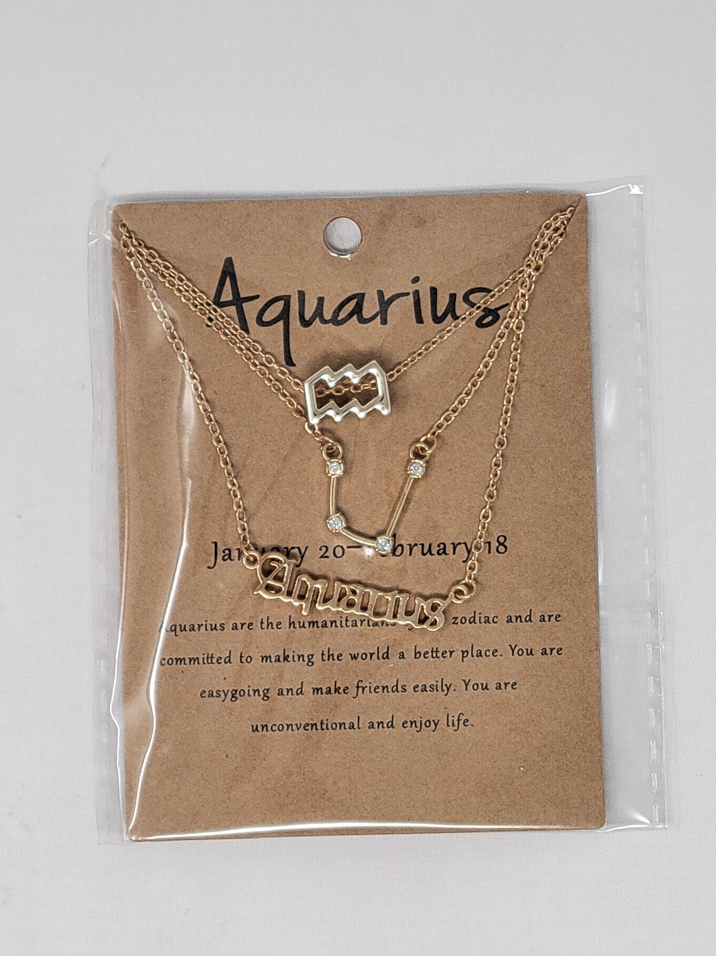 Horoscope Zodiac Constellation 3pc Charm Pendants