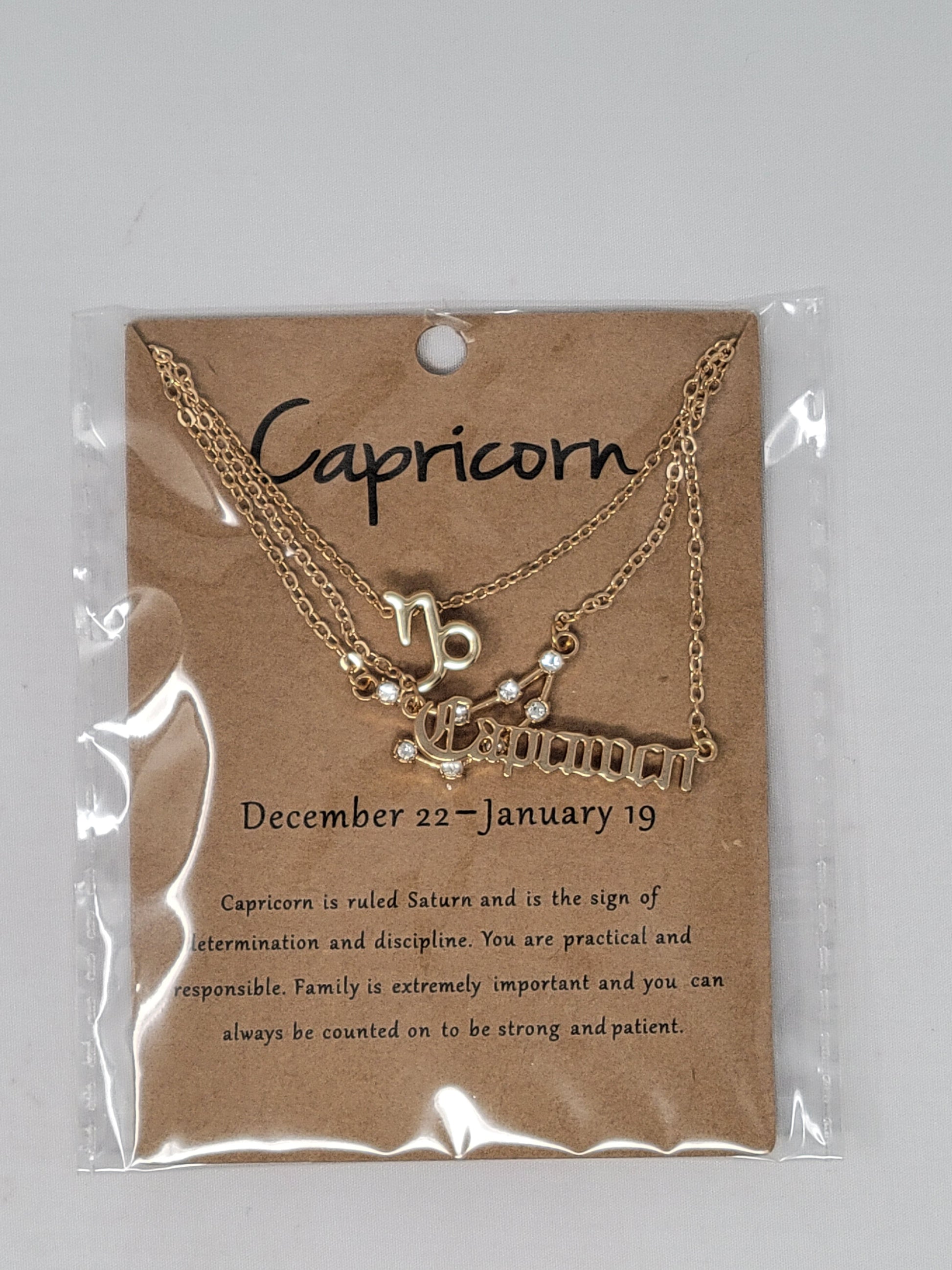 Horoscope Zodiac Constellation 3pc Charm Pendants