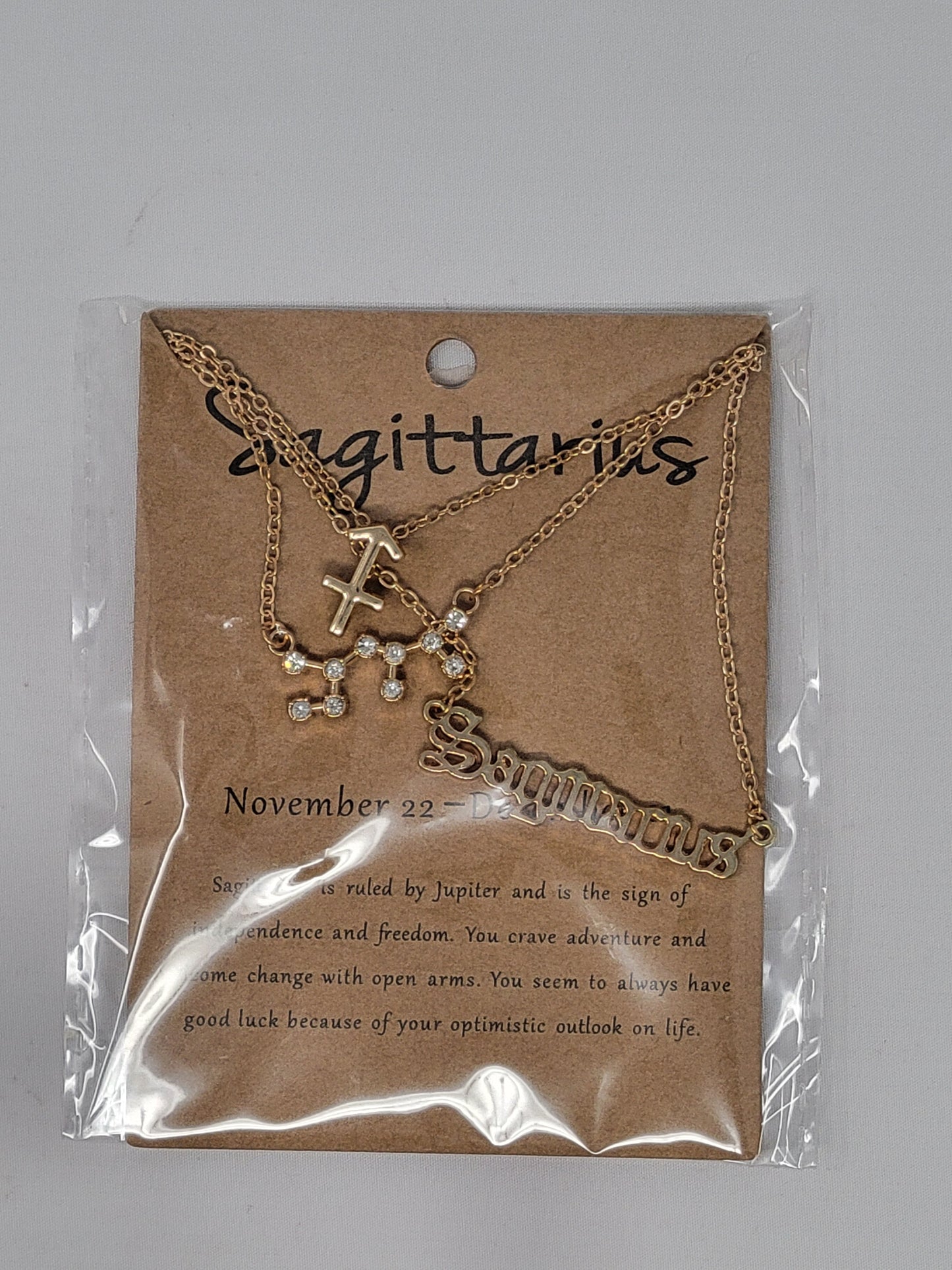 Horoscope Zodiac Constellation 3pc Charm Pendants