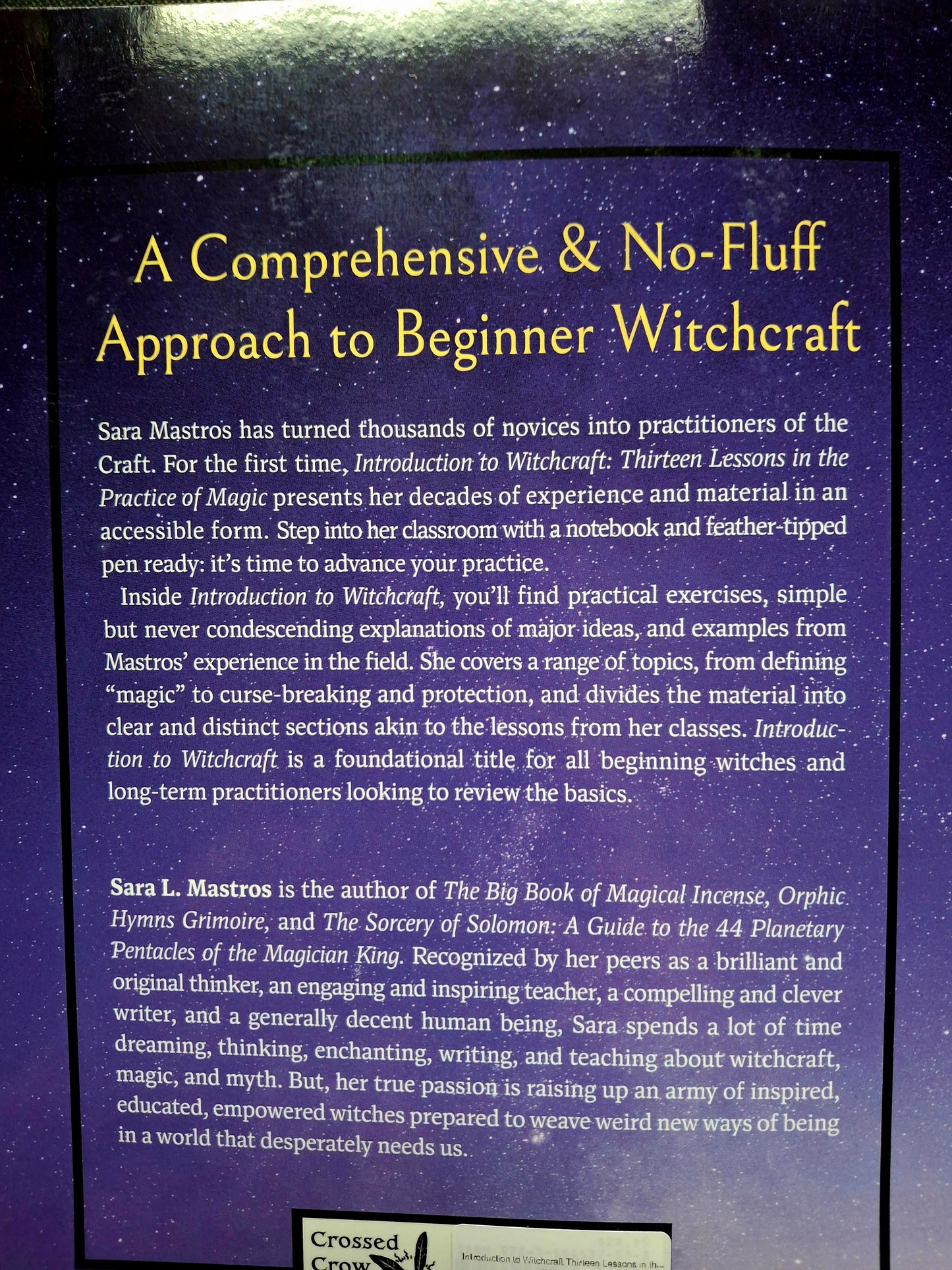 Introduction to Witchcraft Thirteen Lessons in the Practice of Magic - Sara L. Mastros