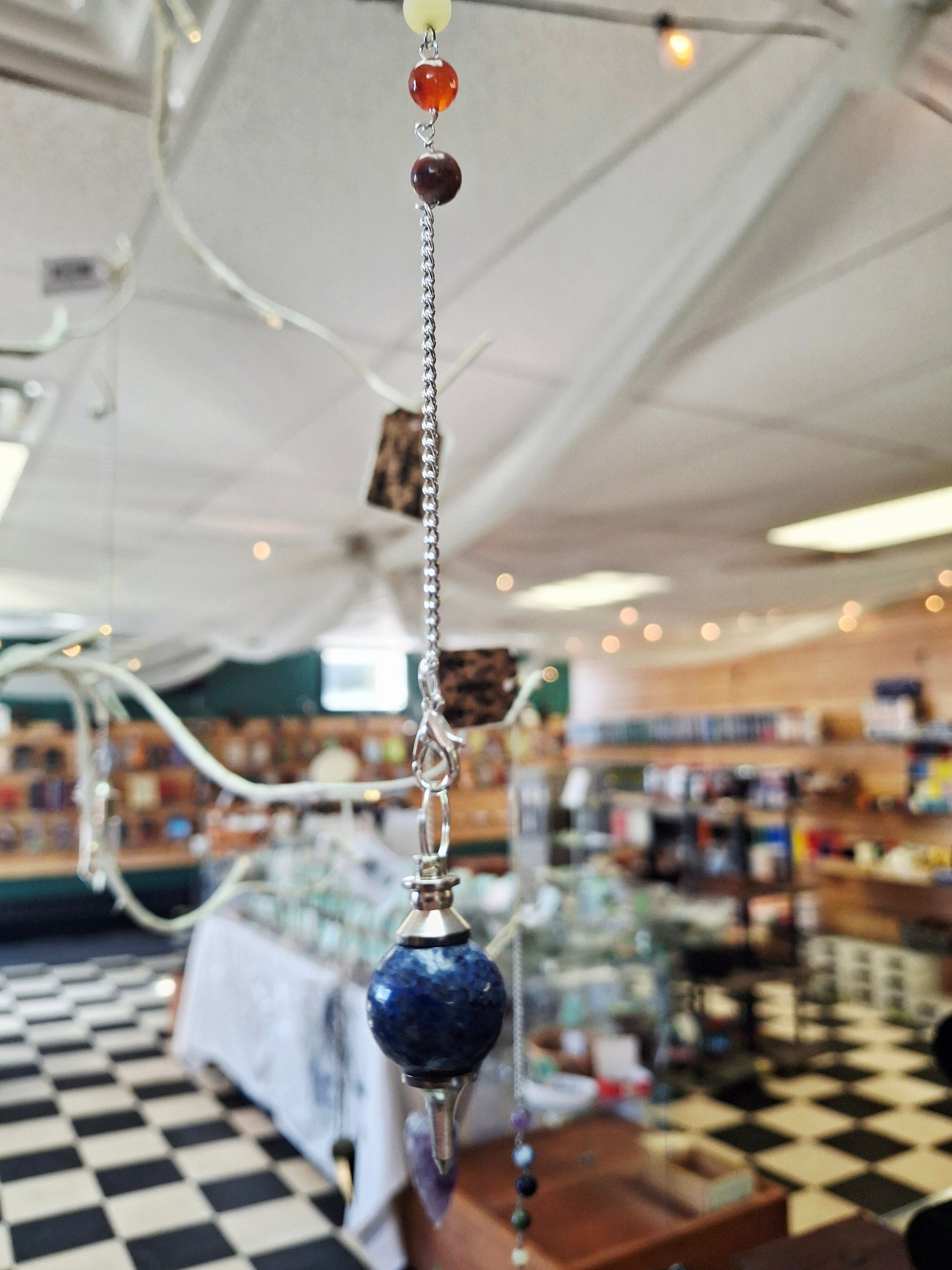 Lapis Lazuli Chain Ball Pendulum